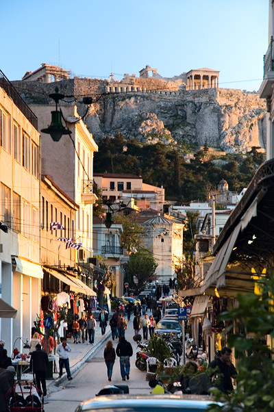 Plaka, Street, Acropolis