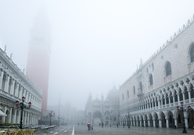 Piazza San Marco, Foggy, Venice