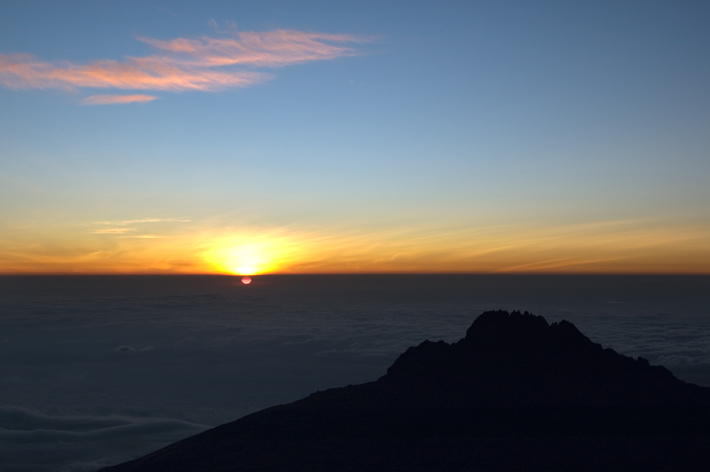 Gilmans Point Sunrise, Kilimanjaro National Park, Tanzania