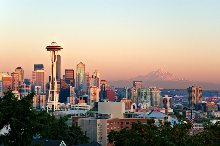 Seattle Skyline After Sunset, Kerry Park, Washington