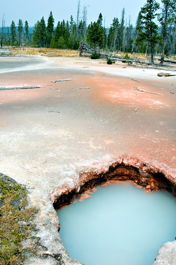 Geyser, Artist Paint Pots, Yellowstone National Park 05