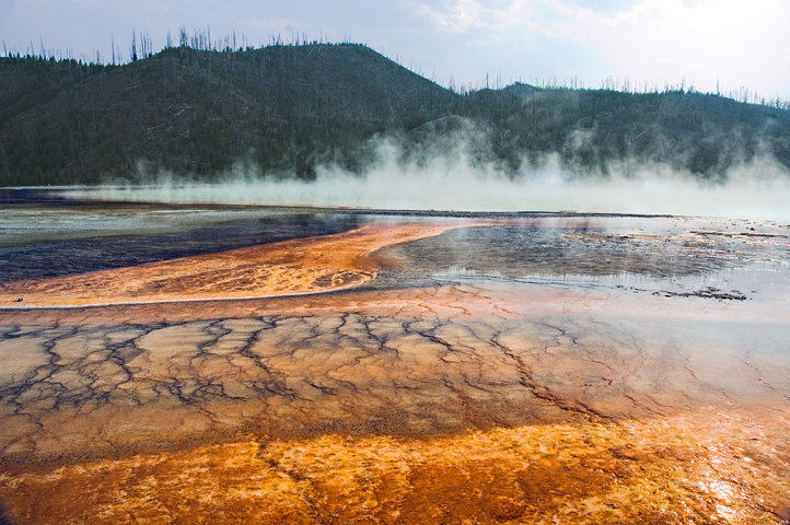 Geyser, Great Prismatic Spring, Yellowstone National Park